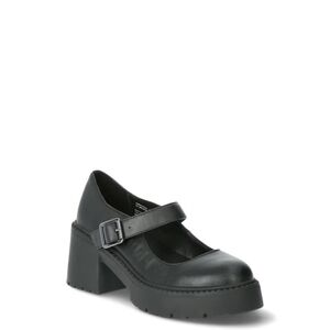 Madden NYC Black Mary Jane Platform Shoe